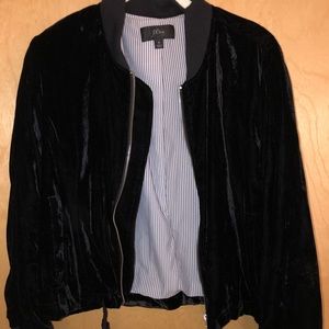 Velvet Bomber Jacket J.Crew